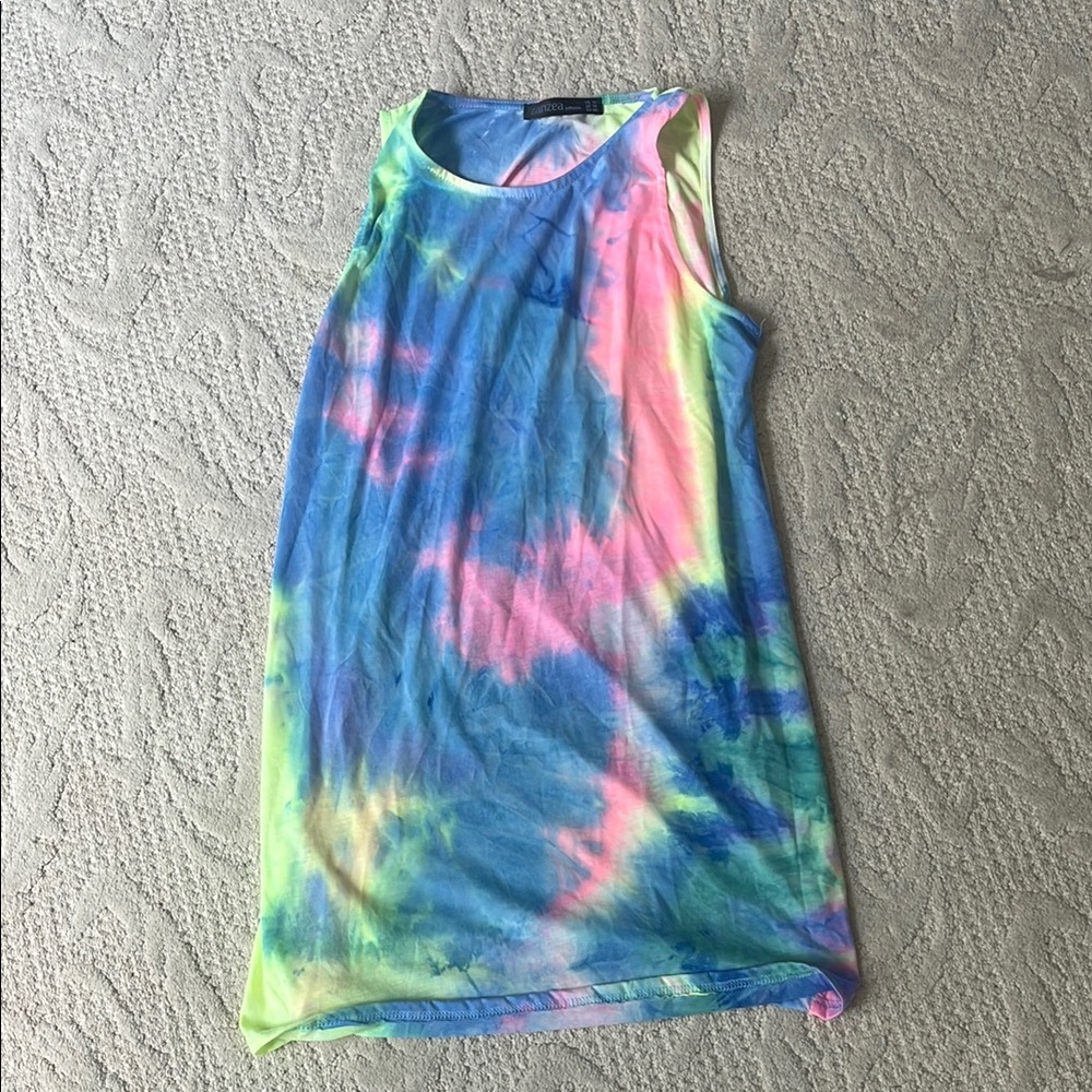 Zanzea Tie-Dye Sleeveless Dress